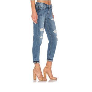 Joe's Jeans: Boyfriend Slim Crop"The Billie" Mid-Rise Destroyed Jeans (Size 29)
